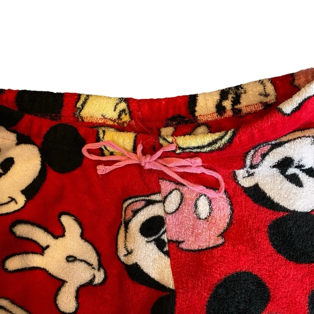 Disney Mickey Mouse Red Casual/Sleep Pants Size Women’s Medium‎ 7/9 - Picture 6 of 7